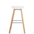 Стул барный SIGNAL STING белый/дуб